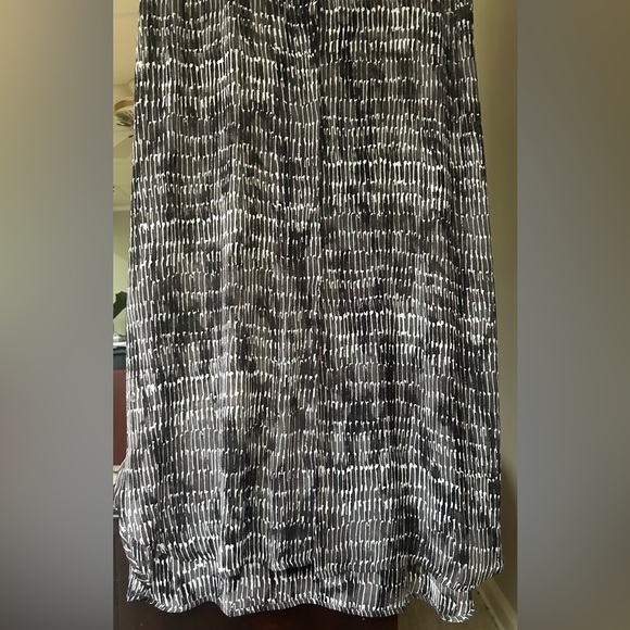 H BY HALSTON Sheer Midi Shirt Dress Cover Up Oversized Layer Beach Resort Size M - Picture 8 of 15